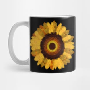 Spirograph collage sunflower Mug